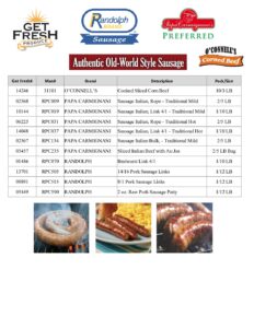 Randolph Packing Stocklist flyer thumbnail
