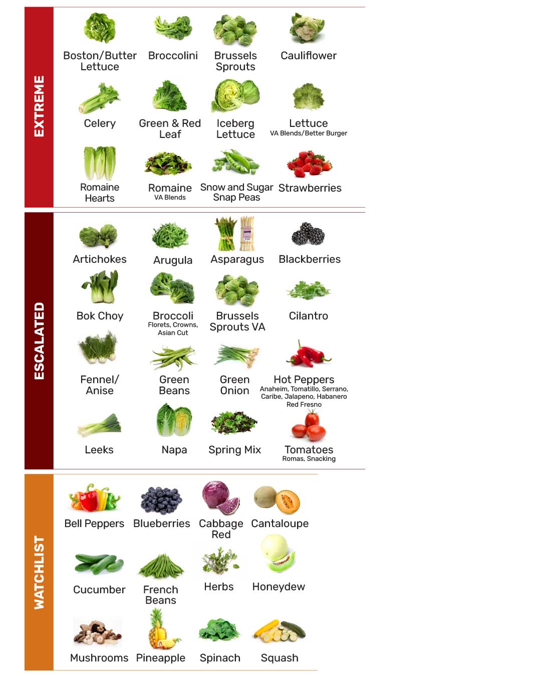 Fresh produce market review